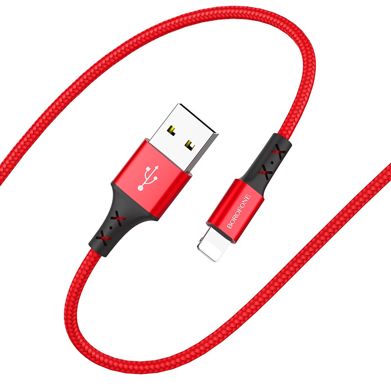 

Кабель USB Type-C -Lightning Айсотка 1 м красный