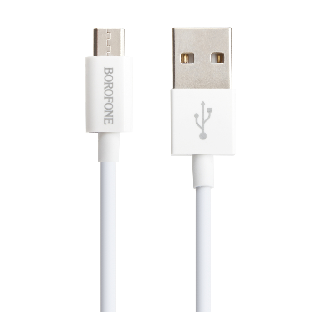 фото Кабель micro usb - usb borofone bx22 1 м белый