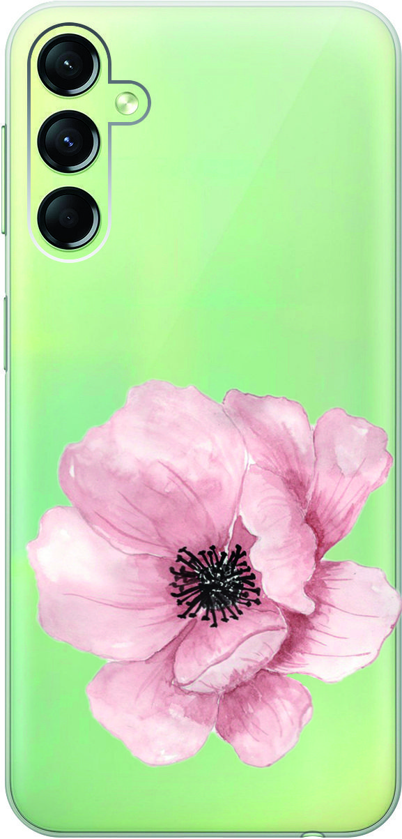 

Чехол на Samsung Galaxy A24 "Pink Flower" прозрачный, Прозрачный;белый, 159521