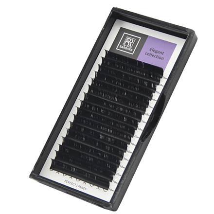 

Ресницы на ленте Barbara Elegant 0,085/10 мм, D-изгиб, Черный