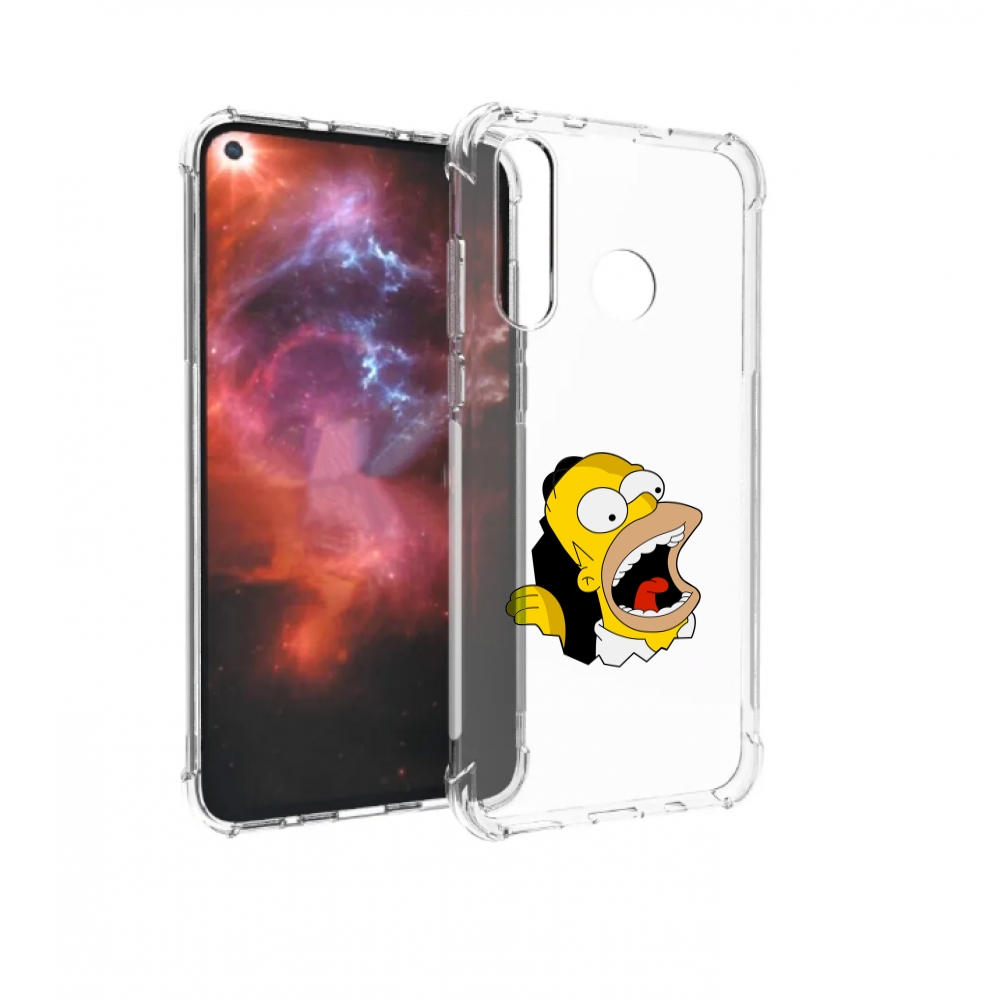 

Чехол бампер MyPads гомер-голодный для Huawei Nova 4 противоударный, Прозрачный, Tocco
