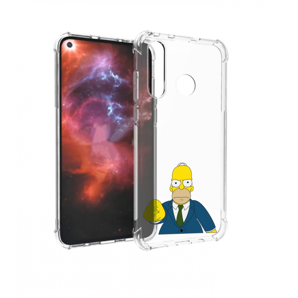 

Чехол бампер MyPads гомер-злой для Huawei Nova 4 противоударный, Прозрачный, Tocco