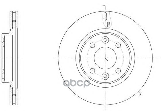 

61535.10_диск Тормозной Передний! Renault Logan/Sandero/Clio 1.2-1.5dci 12> Remsa арт. 61