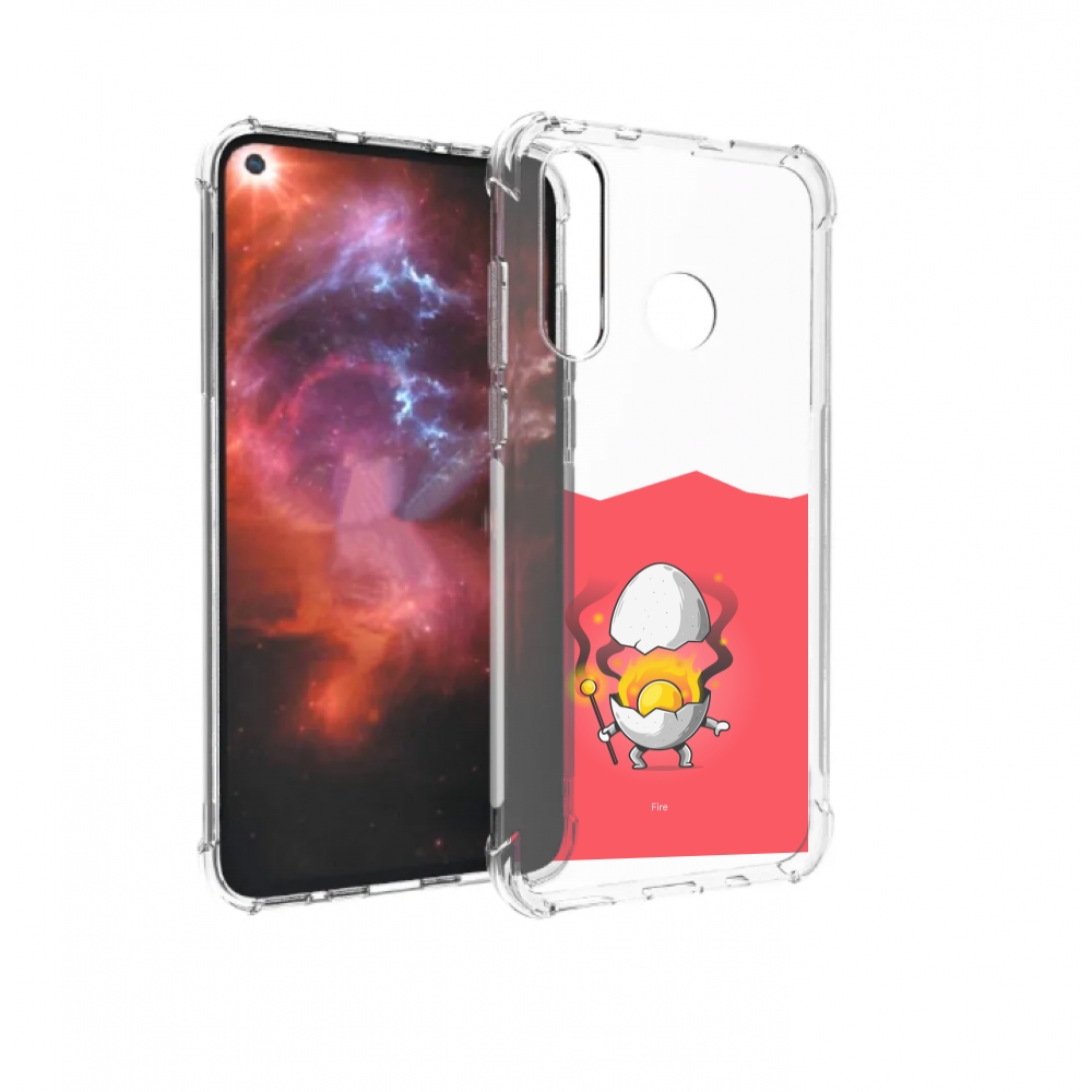 Чехол бампер MyPads горелое яйцо для Huawei Nova 4 противоударный