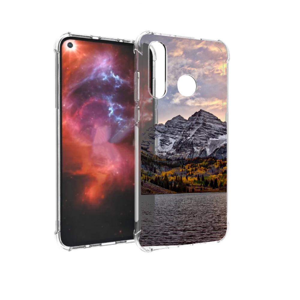 

Чехол бампер MyPads горы-колорадо для Huawei Nova 4 противоударный, Прозрачный, Tocco