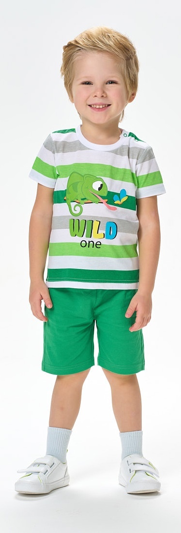 

Костюм повседневный Kari Baby SS24B19001011, белый; зеленый, 80, 228624