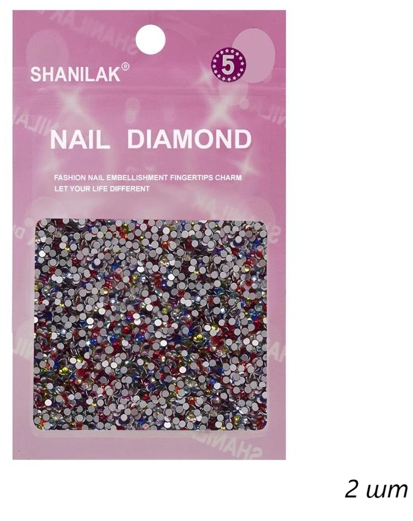 

Стразы для ногтей Nail Art №5 мульти 2 шт, Разноцветный, kr-15828