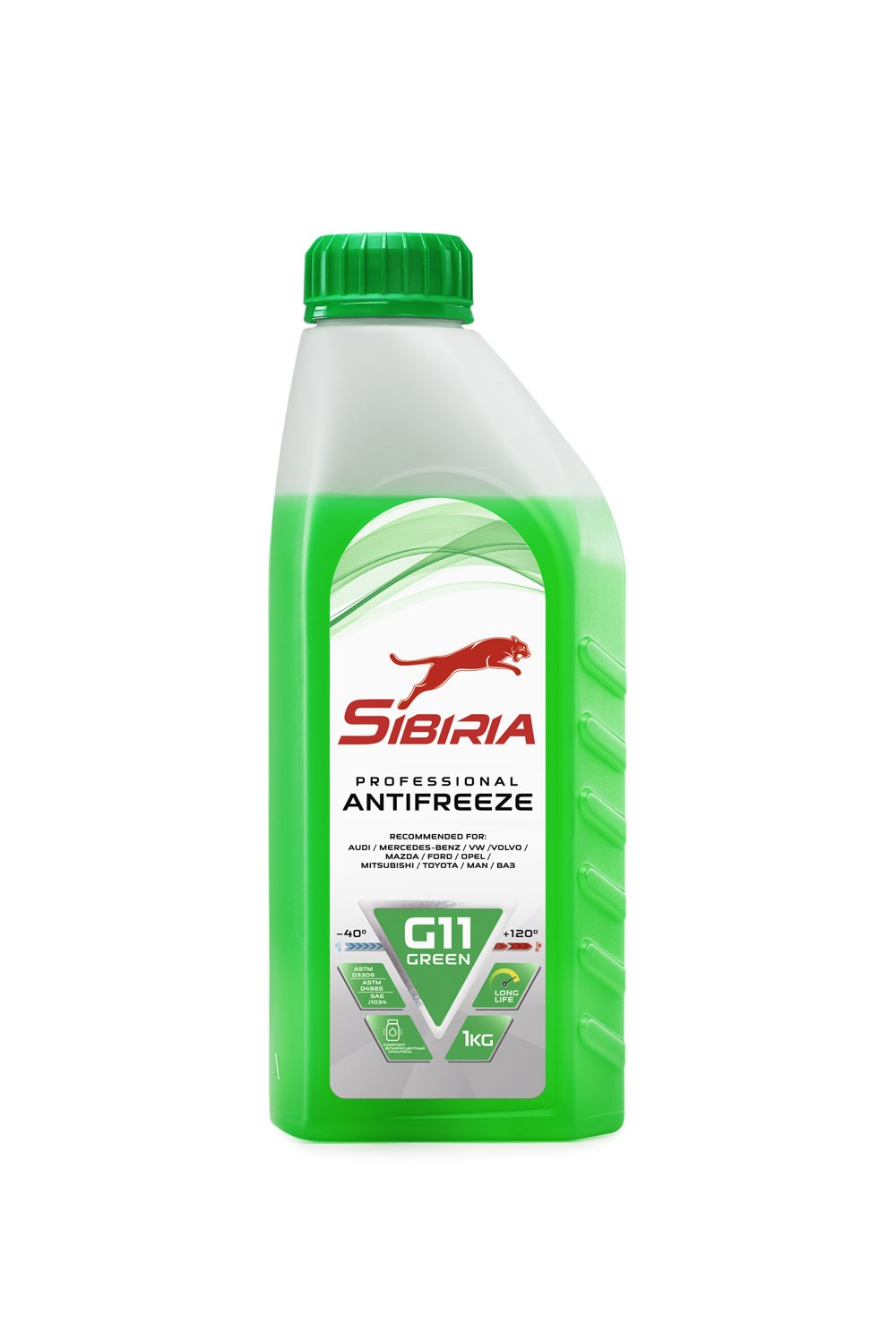 Антифриз SIBIRIA ANTIFREEZE G11 (-40) зеленый 1 кг