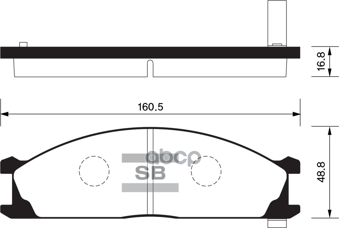 

Колодки Дисковые Передние Nissan Terrano 2.4i-3.0i/2.7td 87-93/Urvan 87> Sangsin b Sp1140