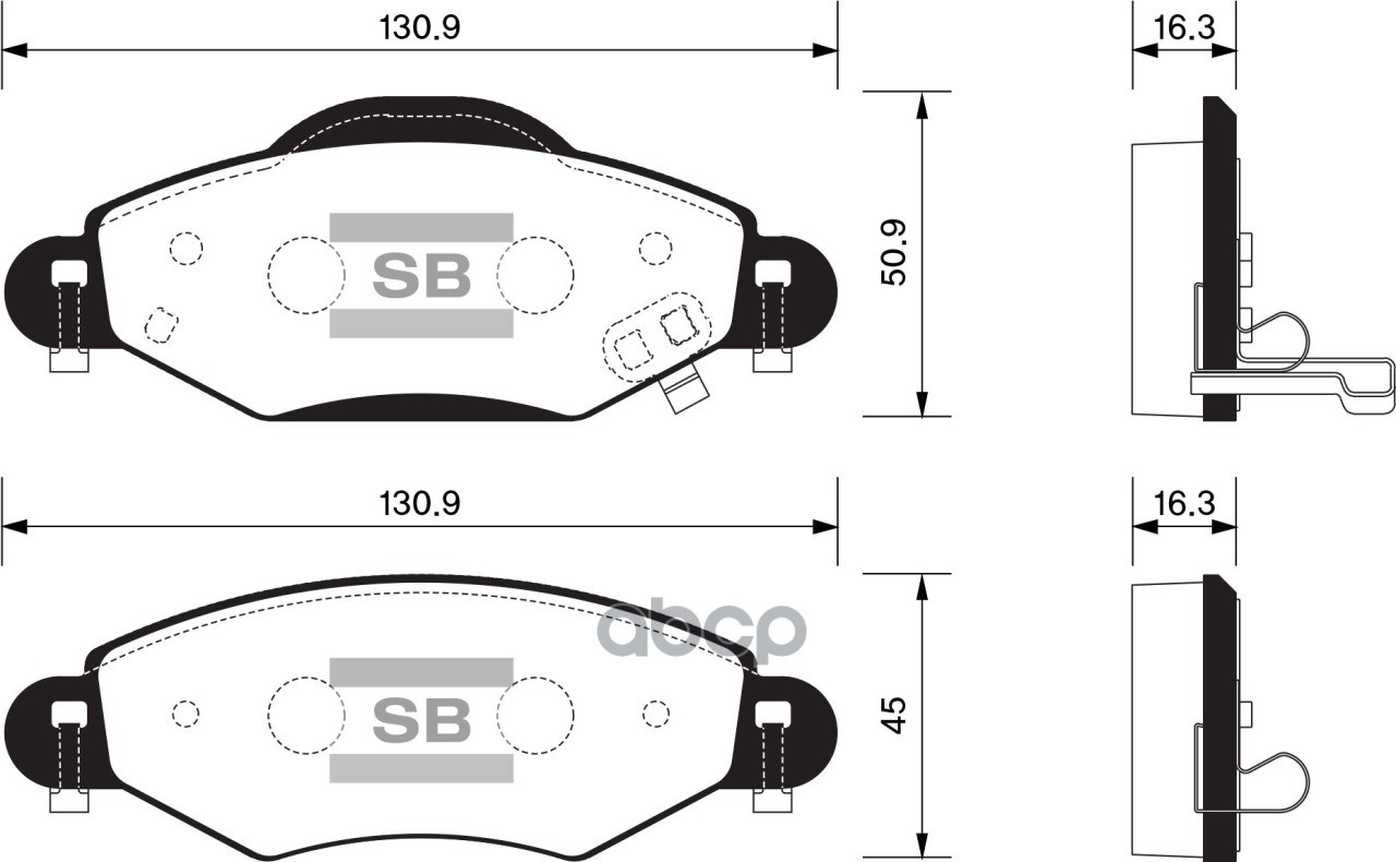 

Колодки Дисковые Передние Toyota Yaris1.5wt-I/1.4d/Verso 1.3/1.5 Wt-I/1.4d 01> San Sp1419