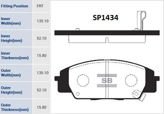 

Колодки Дисковые Пhonda Civic 2.0/1.7cdti 02>/S2000 2.0 Sp1434sns =Gdb3250=735 02=Fdb1444