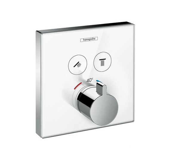 фото 15738400 showerselect glass термостат showerselect для двух потребителей, стеклянный, см ( hansgrohe