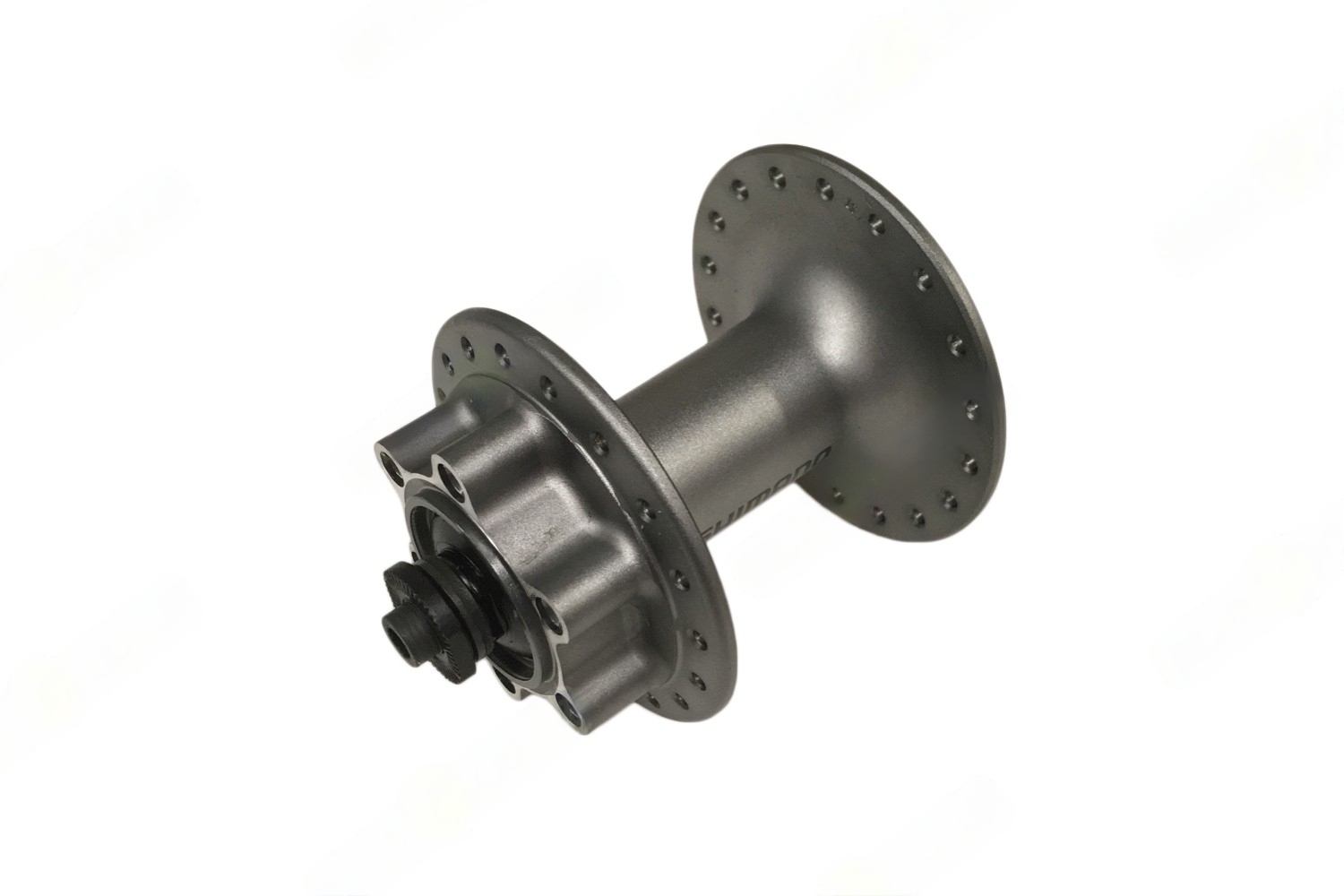 фото Shimano втулка передняя shimano deore m525a, 36 отв, qr, 6-болт., цвет серебристый