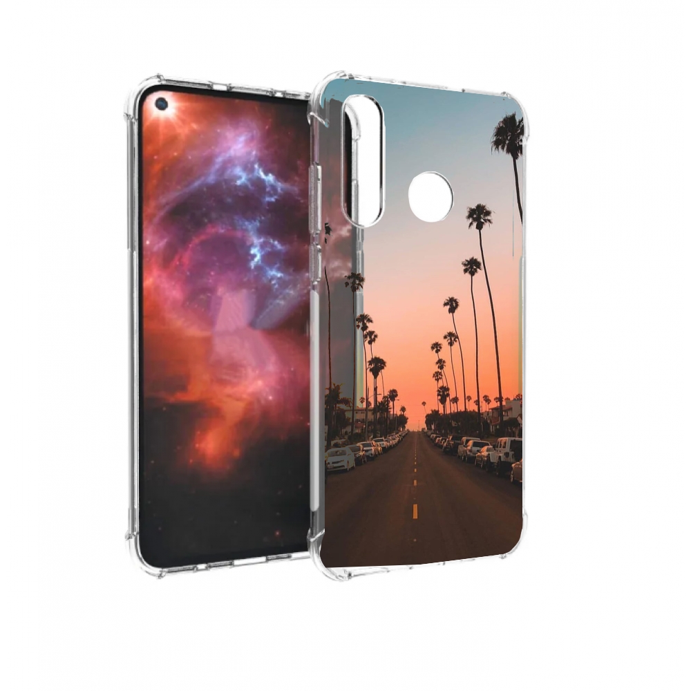 

Чехол бампер MyPads дорога-с-закатом для Huawei Nova 4 противоуд, Прозрачный, Tocco