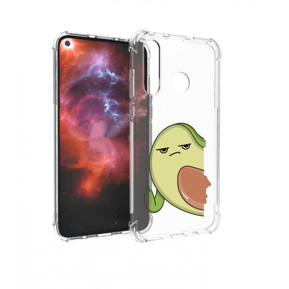 Чехол бампер MyPads злой-авокадо для Huawei Nova 4 противоударный
