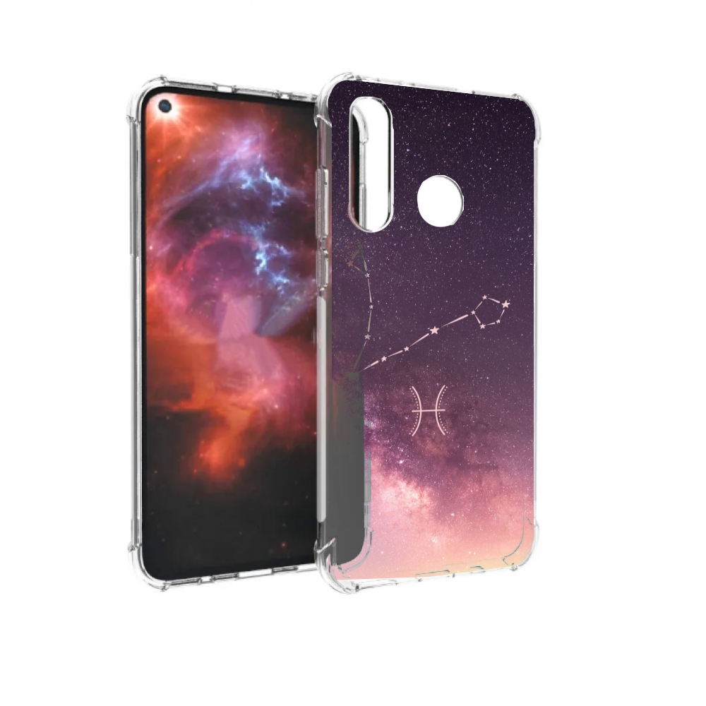 

Чехол бампер MyPads знак зодиака рыбы 5 для Huawei Nova 4 против, Прозрачный, Tocco