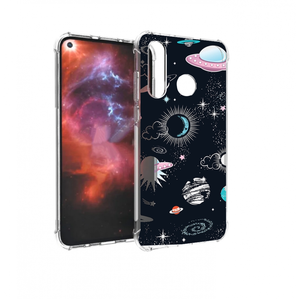 

Чехол бампер MyPads космос-мини-картинки для Huawei Nova 4 проти, Прозрачный, Tocco