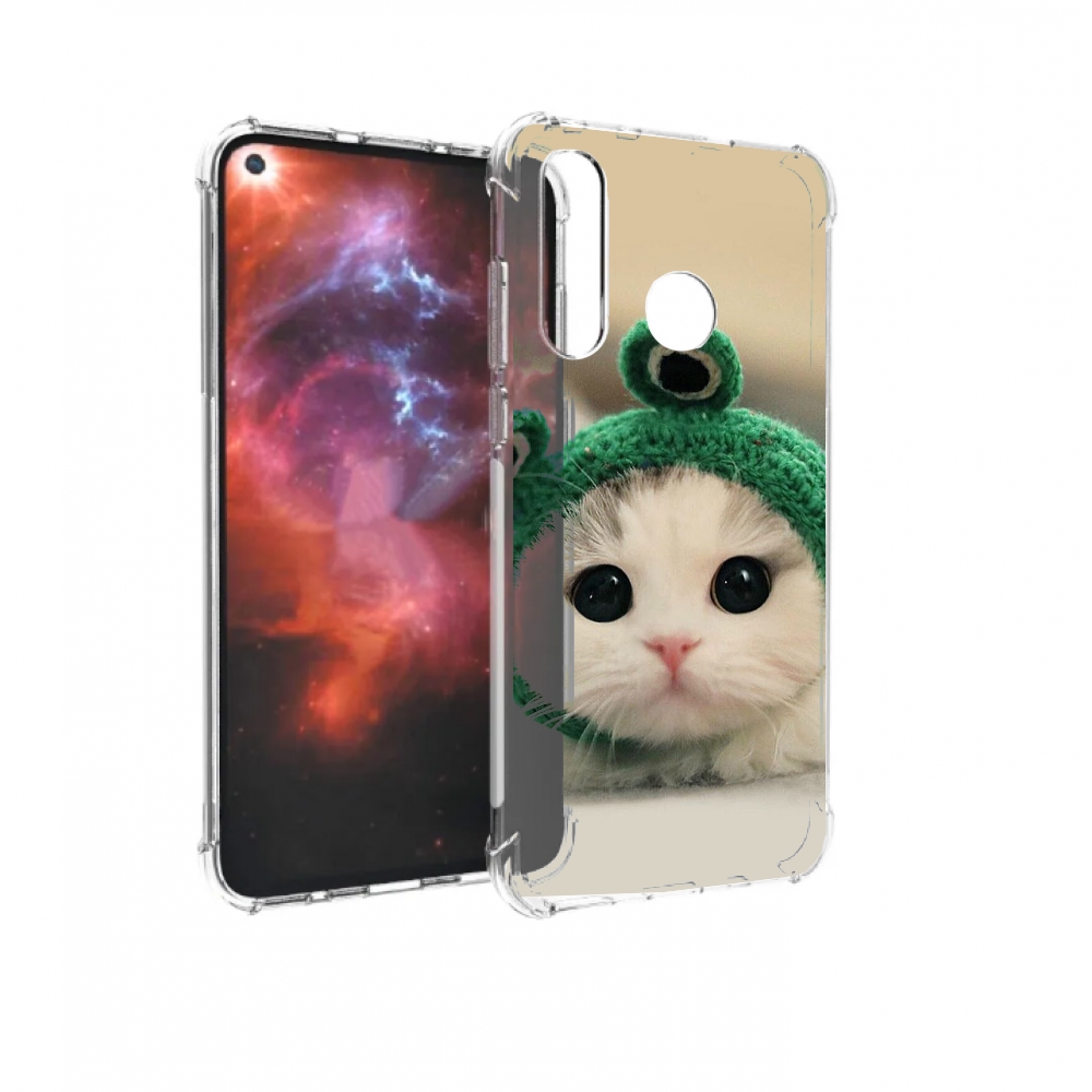 

Чехол бампер MyPads кот-лягушка детский для Huawei Nova 4 против, Прозрачный, Tocco