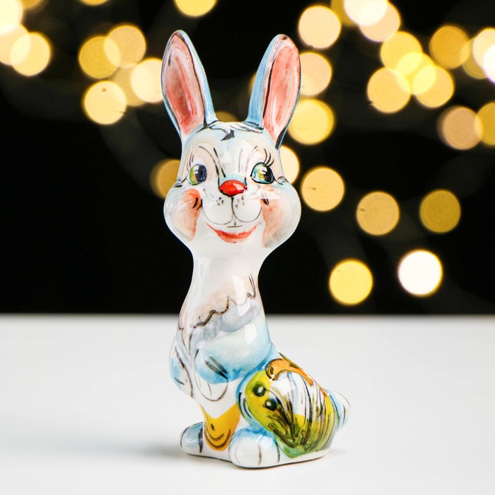 

Сувенир "Заяц-русак", гжель цв