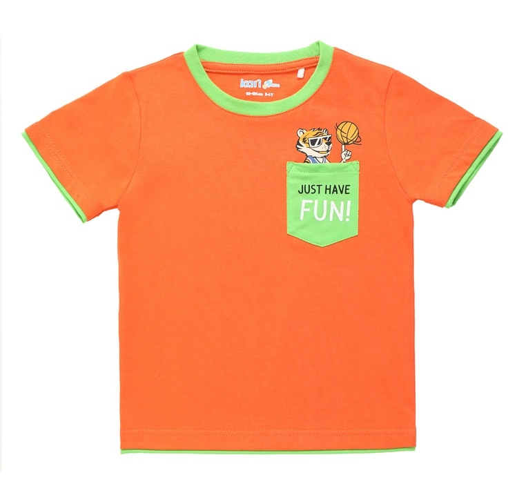 

Футболка детская Kari Kids SS24C60501023, оранжевый, 92, 228800