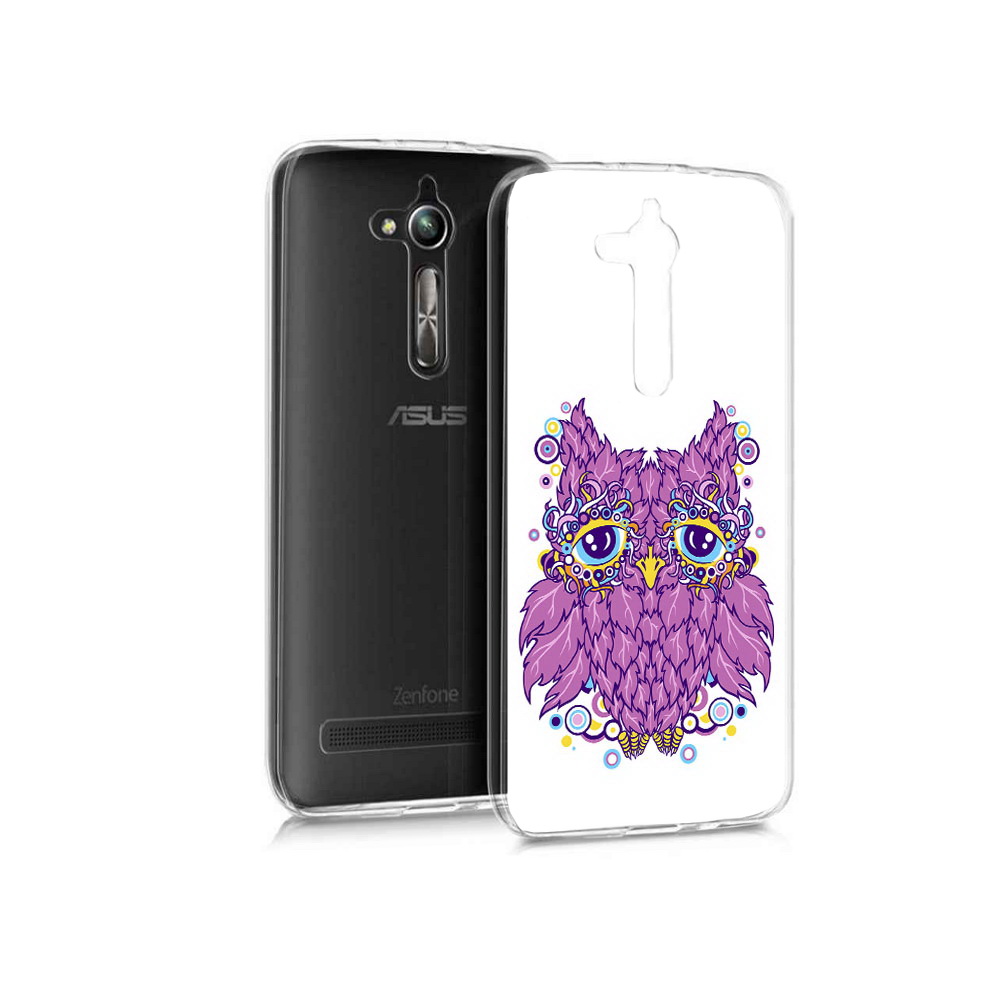 

Чехол MyPads Tocco для Asus ZenFone Go (ZB500KL) Розовая сова, Прозрачный, Tocco
