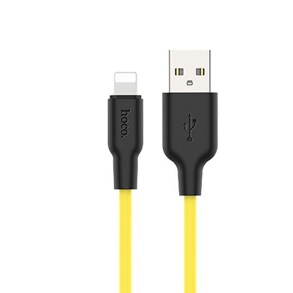 фото Кабель lightning - usb hoco x21 plus 1 м желтый