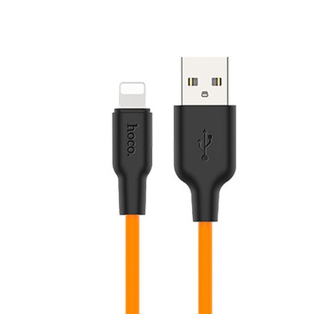 фото Кабель lightning - usb hoco x21 plus 1 м оранжевый