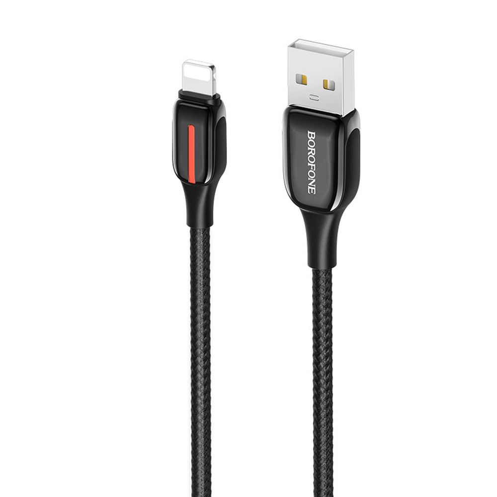 фото Кабель lightning - usb borofone bu14 1.2 м черный