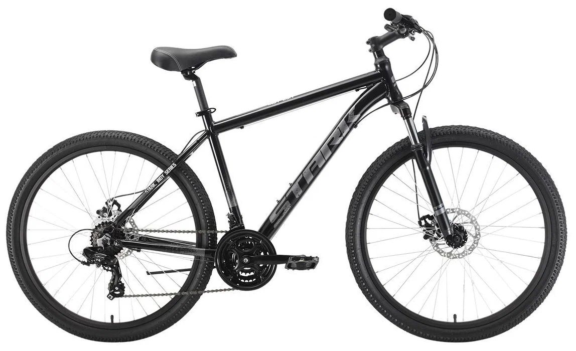 

Велосипед STARK Indy 26.1 D Shimano -20"-22г. (черный-серый), Indy