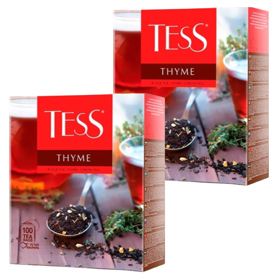 

Чай черный Tess Thyme, 2 шт х 100 пакетов