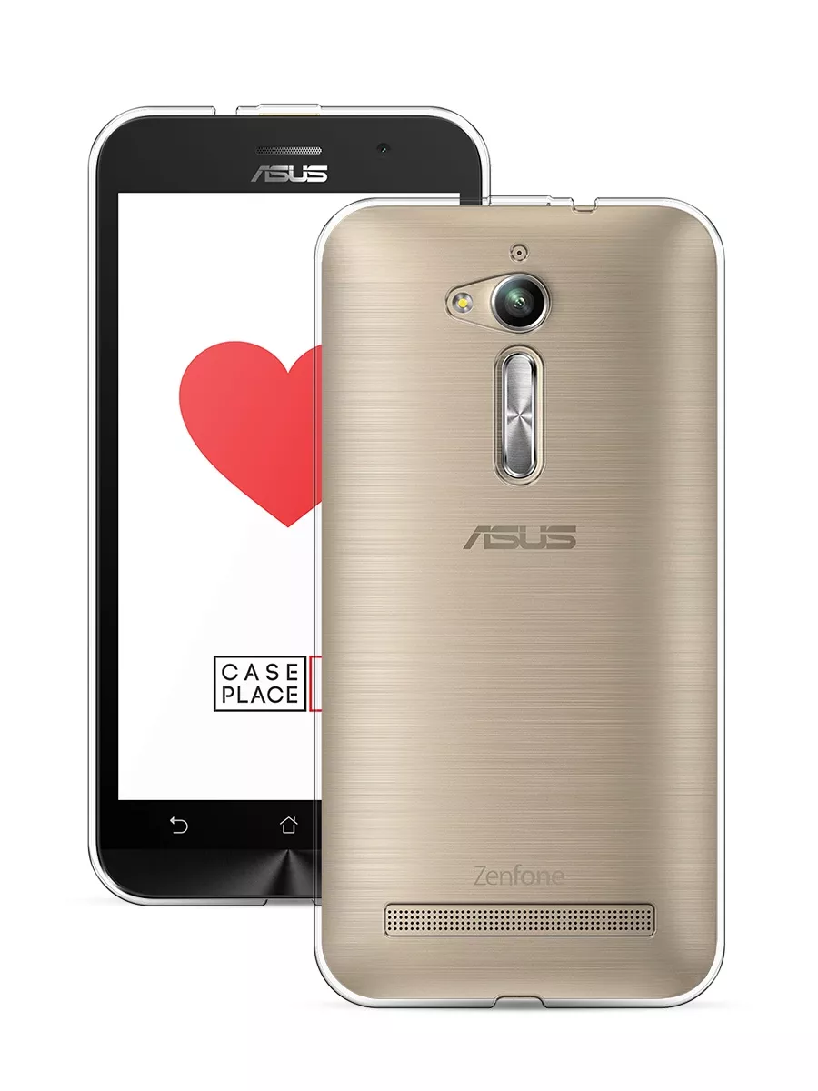 Силиконовый чехол TPU Case Металлик для ASUS ZB500KL Zenfone GO серебро