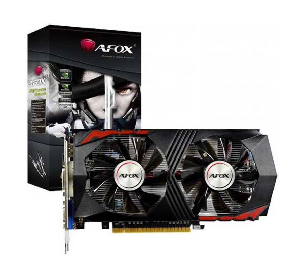 фото Видеокарта afox nvidia geforce gtx 750ti dual fan (af750ti-2048d5h5-v8)