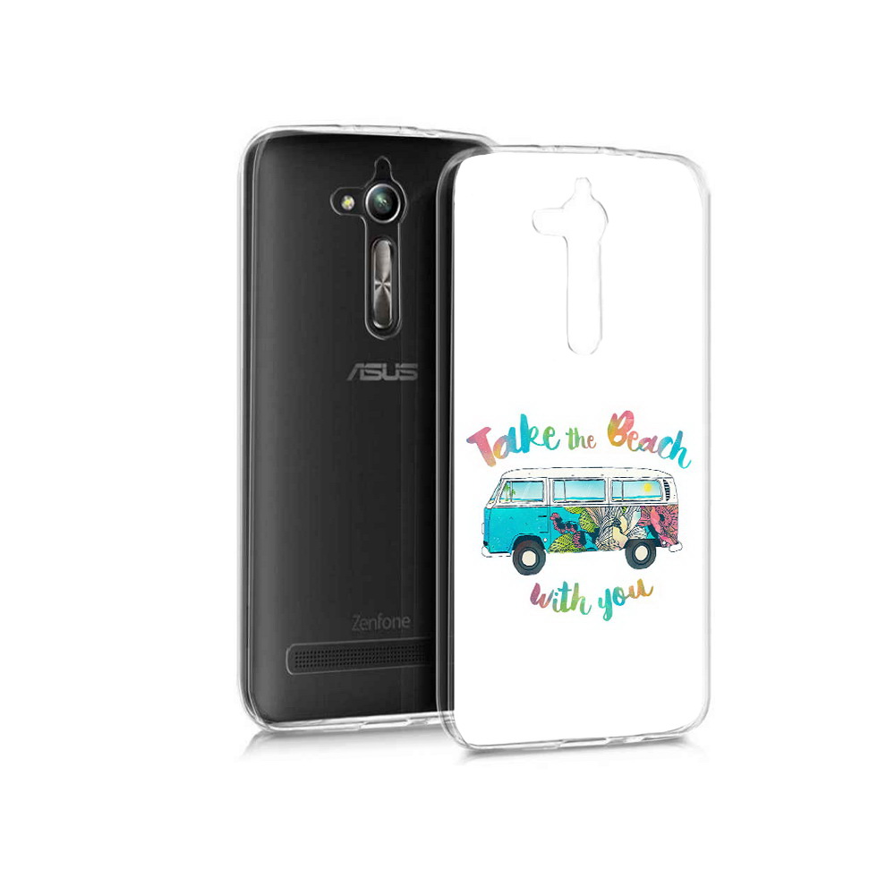 Чехол MyPads Tocco для Asus ZenFone Go (ZB500KL) Хиппи автобус