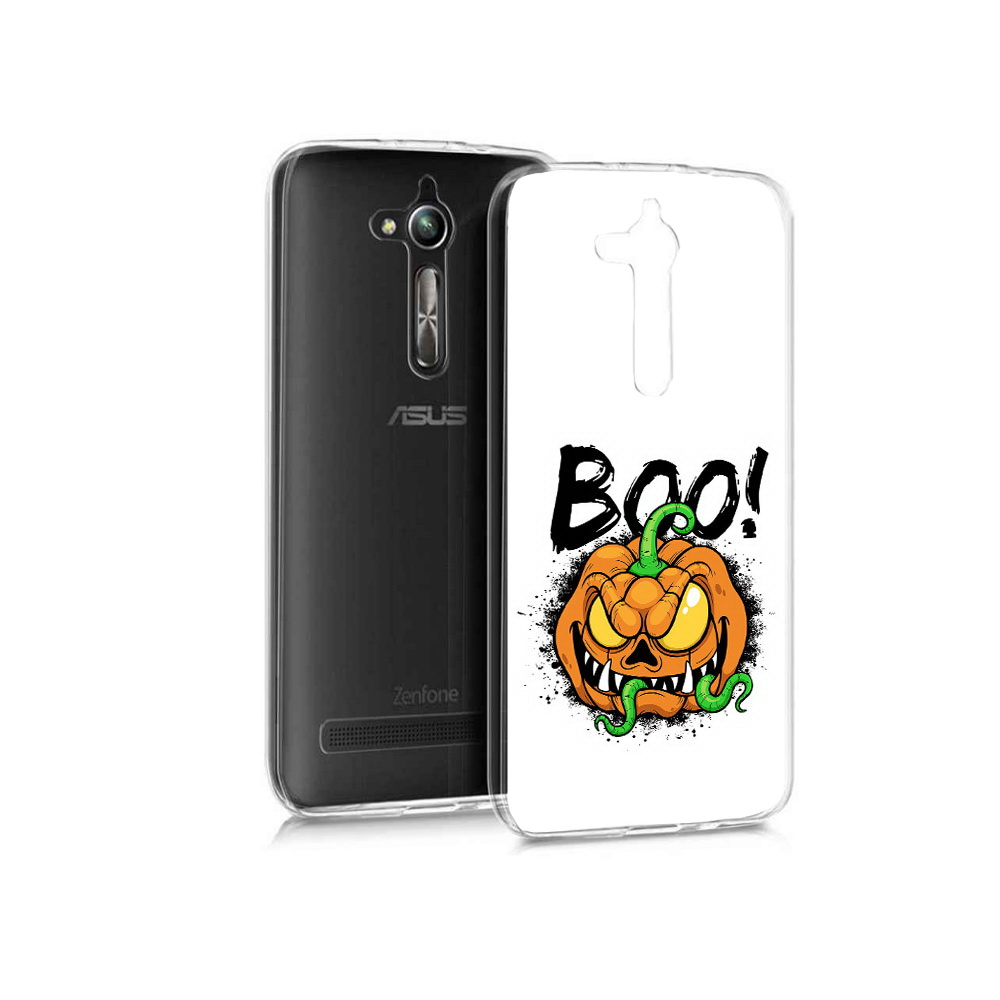 

Чехол MyPads Tocco для Asus ZenFone Go (ZB500KL) Хэллоуин бу, Прозрачный, Tocco