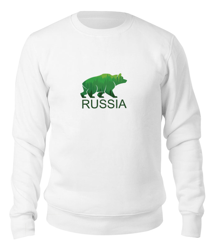 

Свитшот унисекс Printio Россия, russia белый M, Россия, russia
