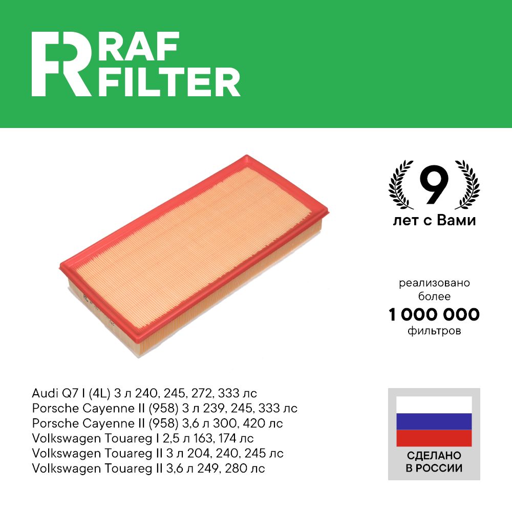 Фильтр воздушный RAF Filter AF123 (зимний) (аналог RST7P0129620A)