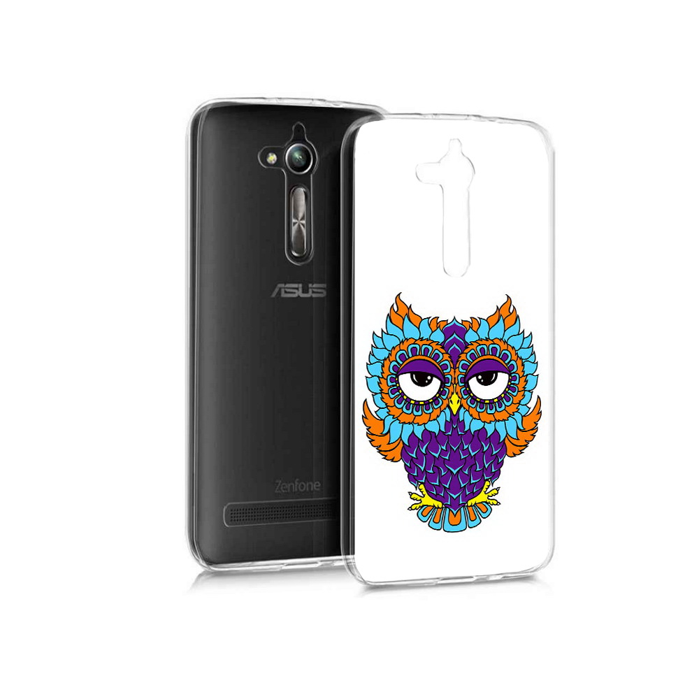 

Чехол MyPads Tocco для Asus ZenFone Go (ZB500KL) Цветная сова, Прозрачный, Tocco