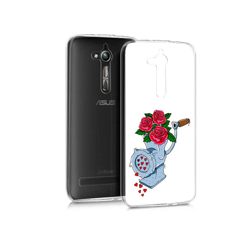 

Чехол MyPads Tocco для Asus ZenFone Go (ZB500KL) Цветочные сердца, Прозрачный, Tocco