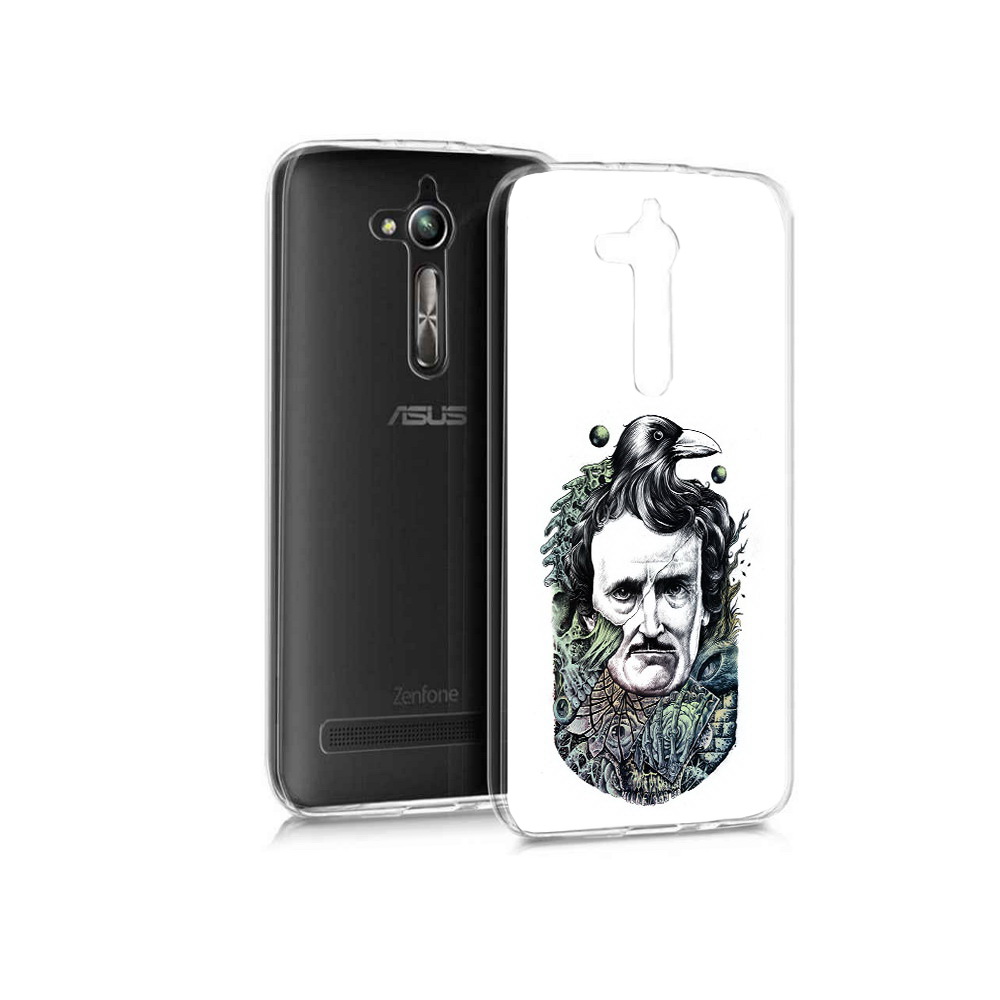 

Чехол MyPads Tocco для Asus ZenFone Go (ZB500KL) Эдгар Аллан с вороном, Прозрачный, Tocco