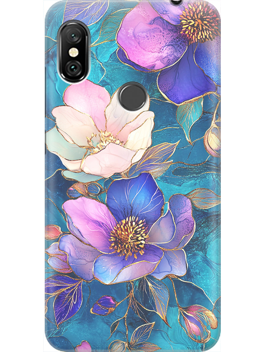 

Силиконовый чехол на Xiaomi Redmi Note 6 / Note 6 Pro с принтом 864558, Прозрачный;белый;синий, 719630423
