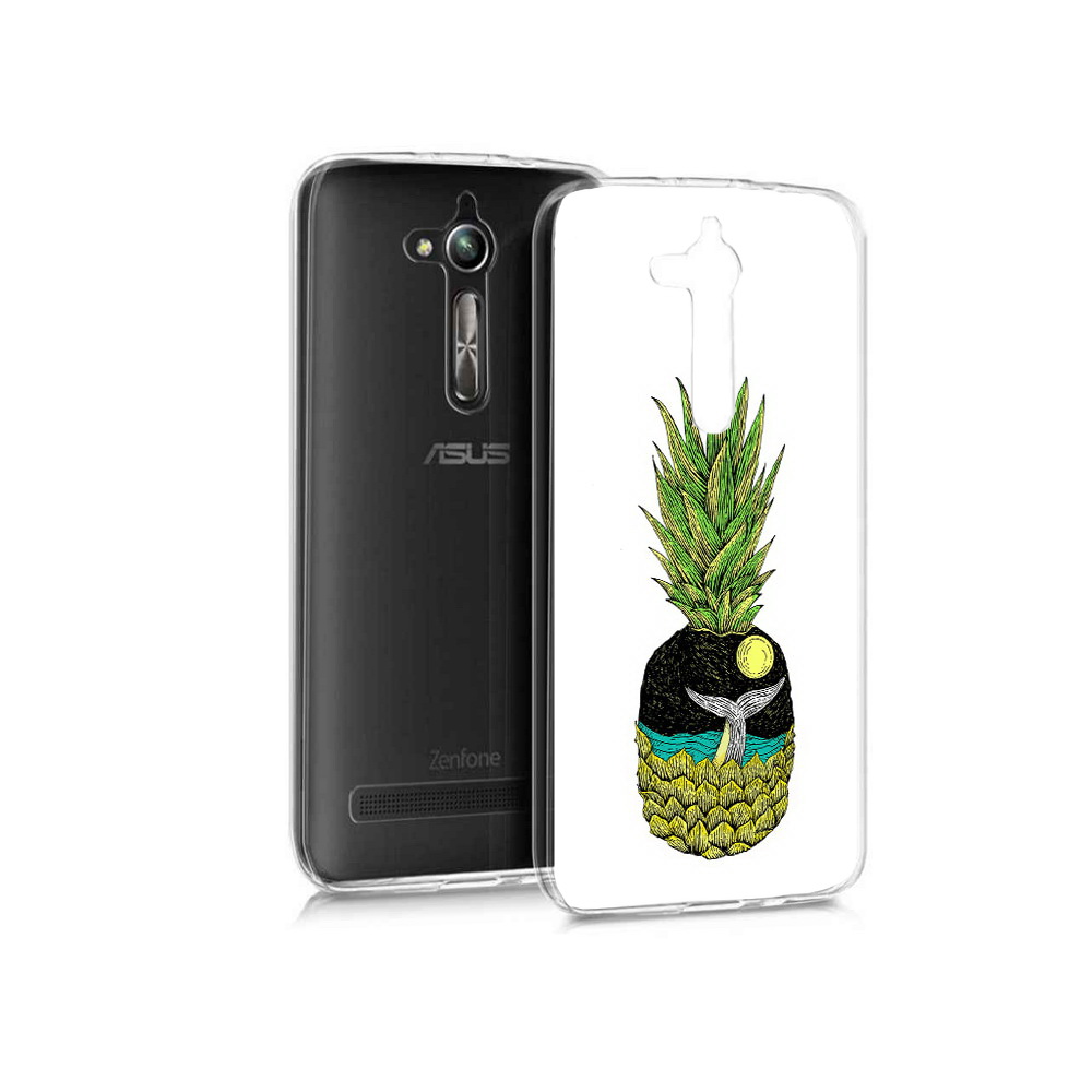 Чехол MyPads Tocco для Asus ZenFone Go (ZB500KL) ананас с китом