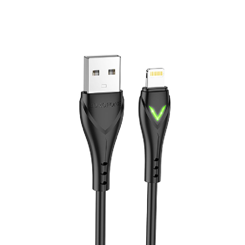 фото Кабель lightning - usb borofone bx65 1 м черный