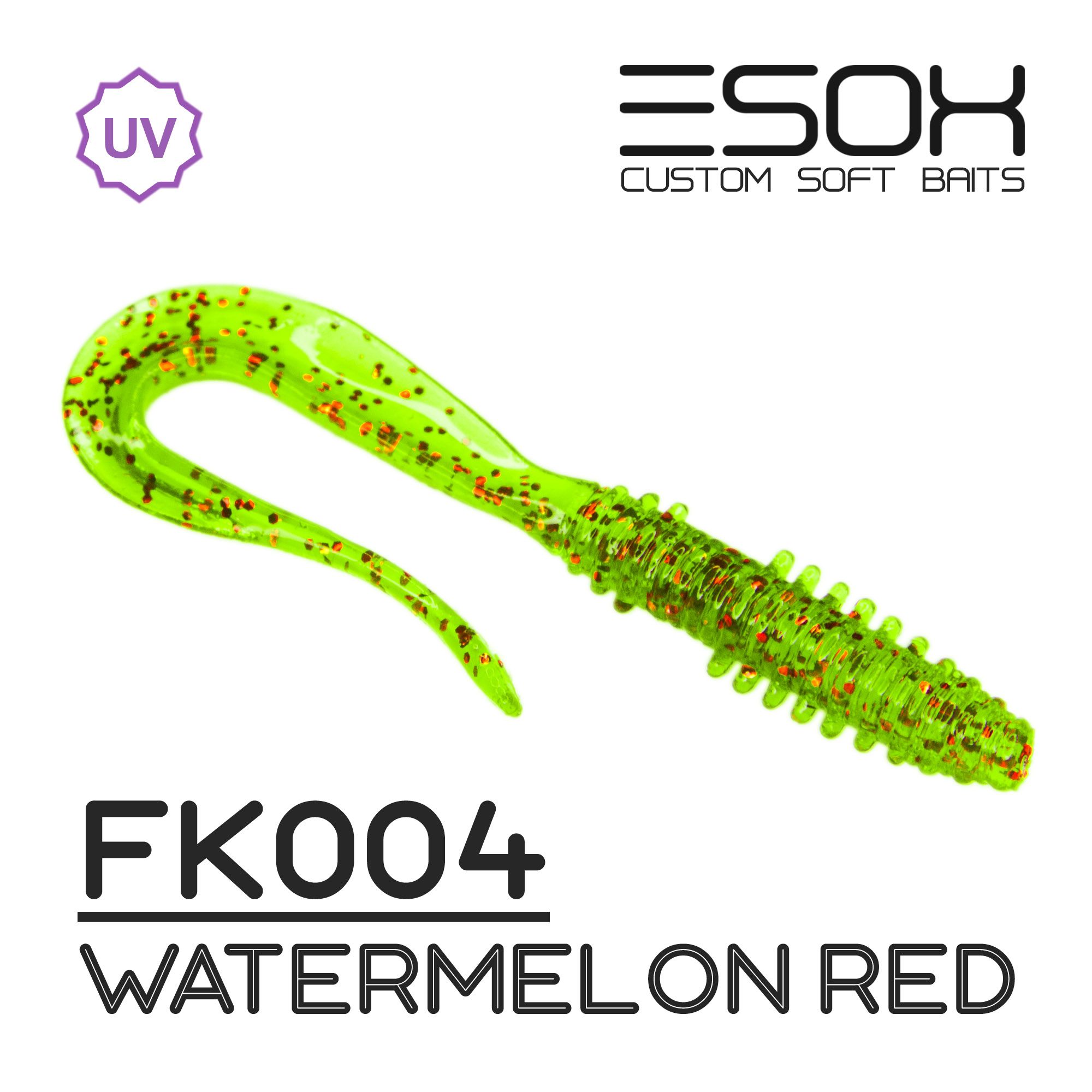 

Силиконовая приманка Esox Fast Wag 58 мм цвет FK004 Watermelon Red 8 шт, Fast Wag