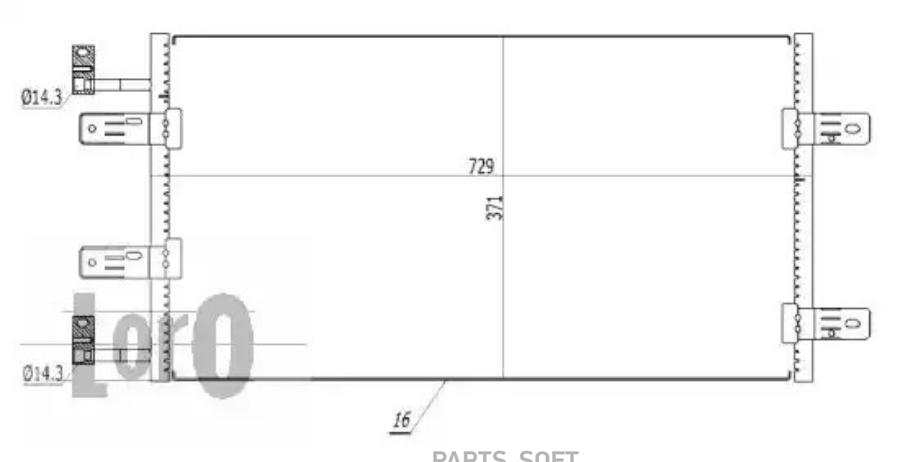 

Радиатор Кондиционера Nissan: Primastar (X83) 2.5Dci 03- Opel: Vivaro (E7/F7/J7) 2.5Dti 03