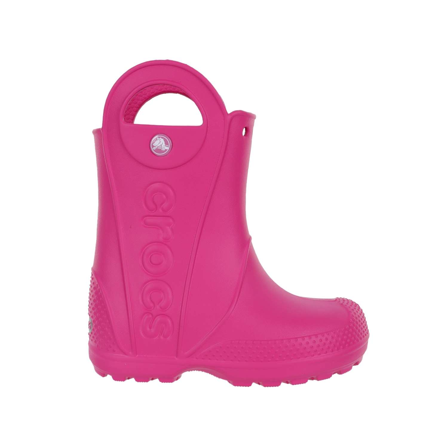 

Сапоги резиновые детские Crocs Rain Boot K Candy Pink размер 27, 12803_6X0
