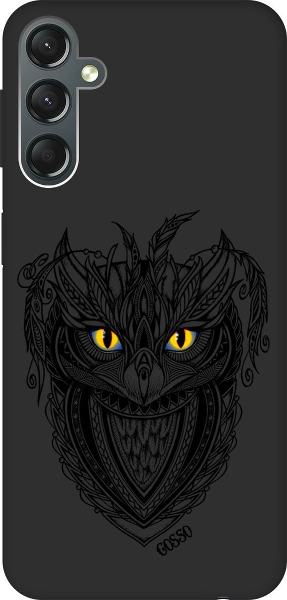 

Чехол на Samsung Galaxy A24 "Grand Owl" черный, Черный;голубой, 159522