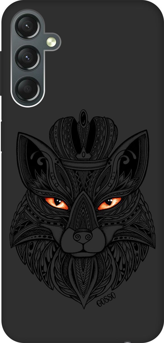 

Чехол на Samsung Galaxy A24 "Fox Queen" черный, Черный;белый, 159522