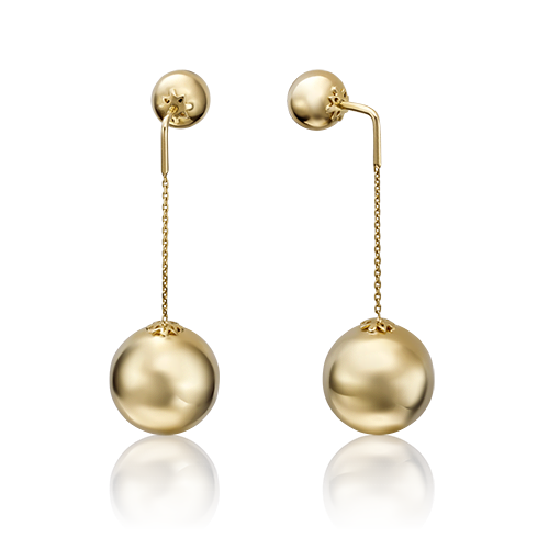 

Серьги из желтого золота PLATINA jewelry 02-3571-00-000-1130-01, 02-3571-00-000-1130-01