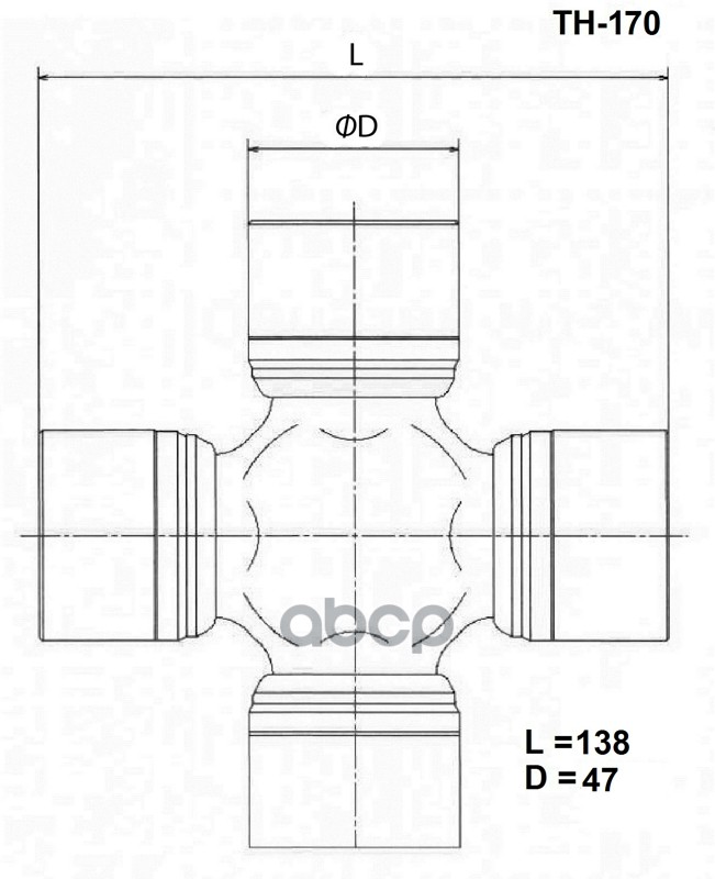 

Крестовина Карданного Вала Toyo TOYO арт. TH170