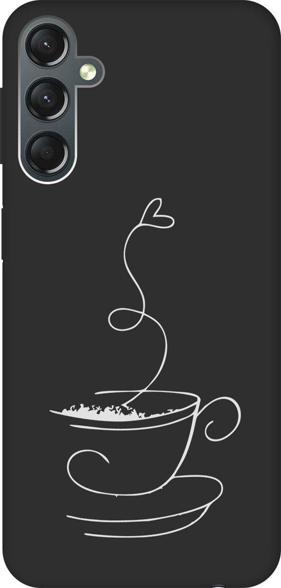 

Чехол на Samsung Galaxy A24 "Coffee Love W" черный, Черный;белый, 159523